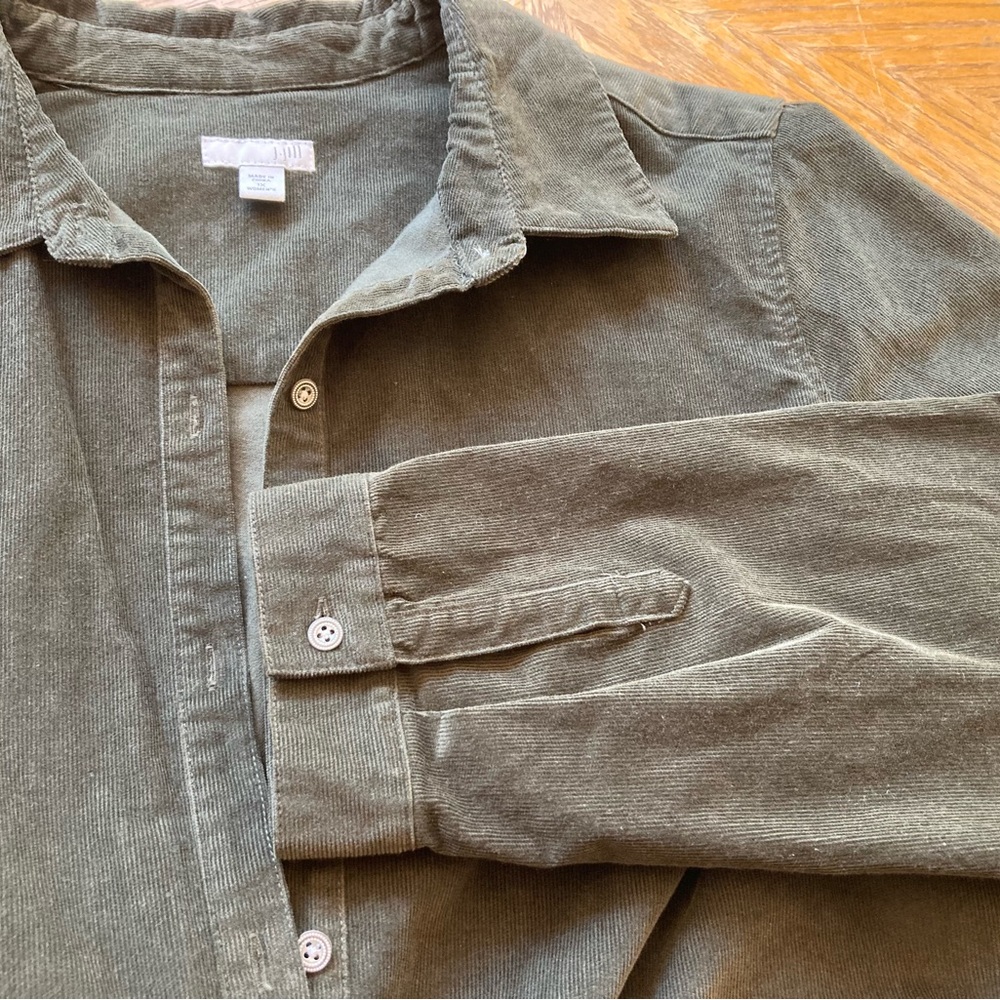 J.Jill corduroy NWOT shirt dress in Sage size 1X